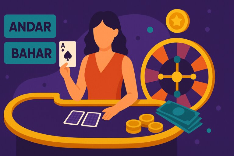 Andar Bahar live casino card game illustration on CK444