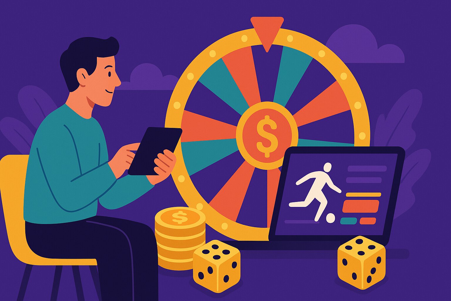 Crazy Time live casino wheel game illustration on CK444
