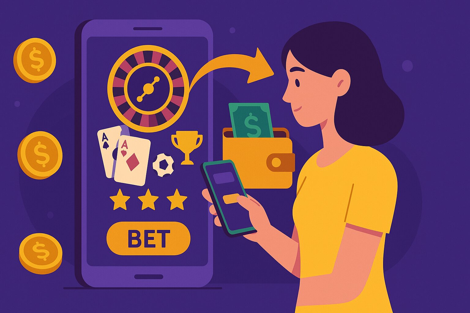 Nagad mobile payment casino withdrawal illustration on CK444