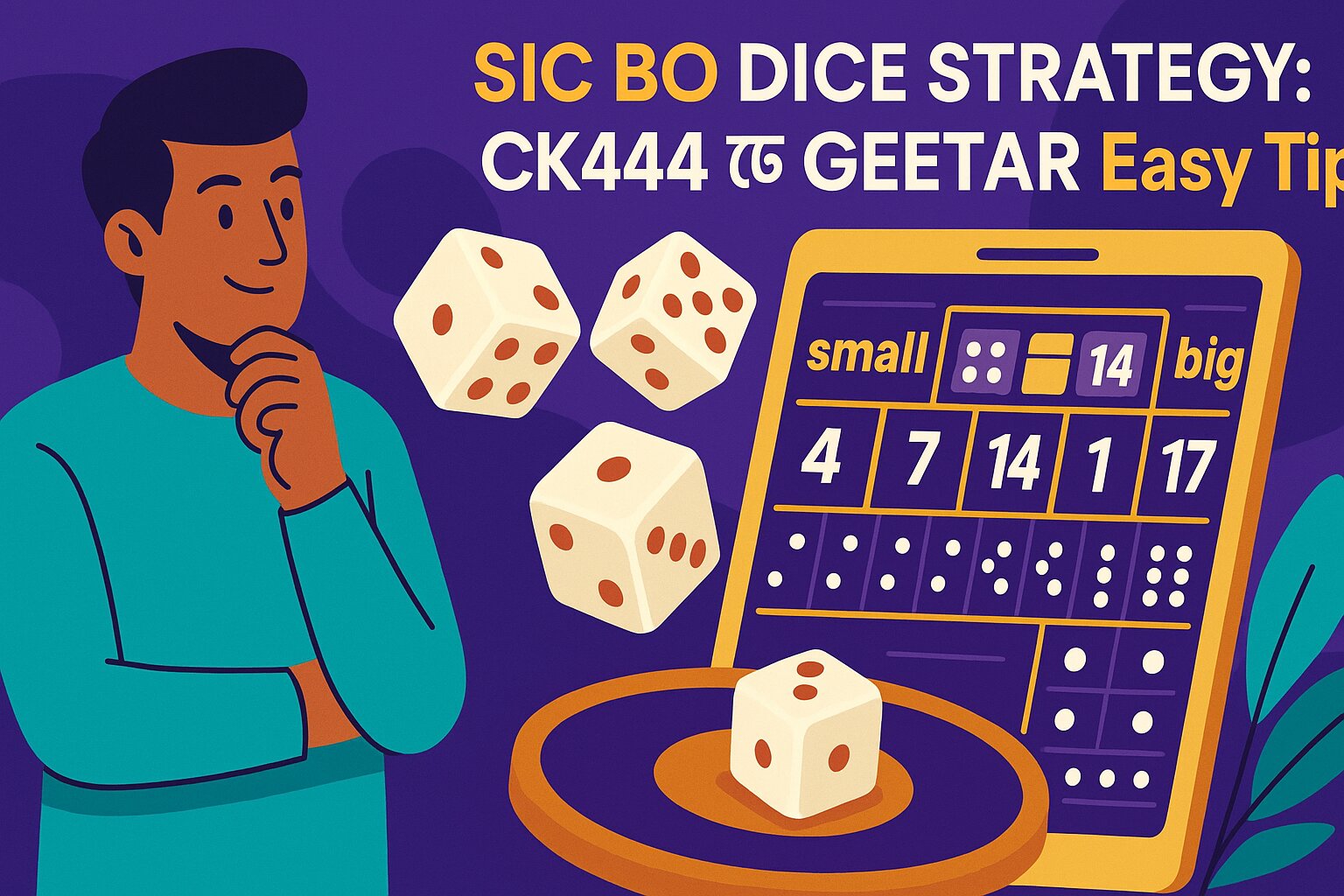 Sic Bo dice game strategy illustration on CK444