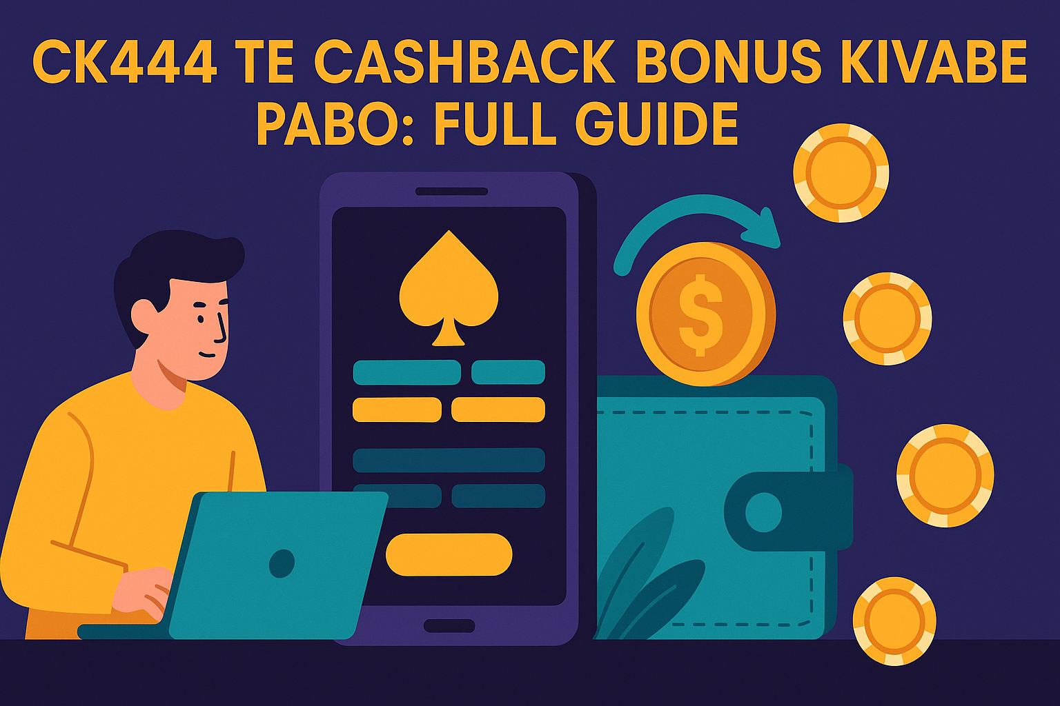 CK444 e cashback bonus kivabe pabo illustration on CK444